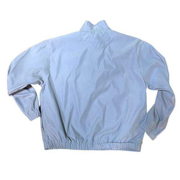 Eddie Bauer Periwinkle Golf Pullover (M) Y2K Windbreaker Flaw - Picture 4 of 5